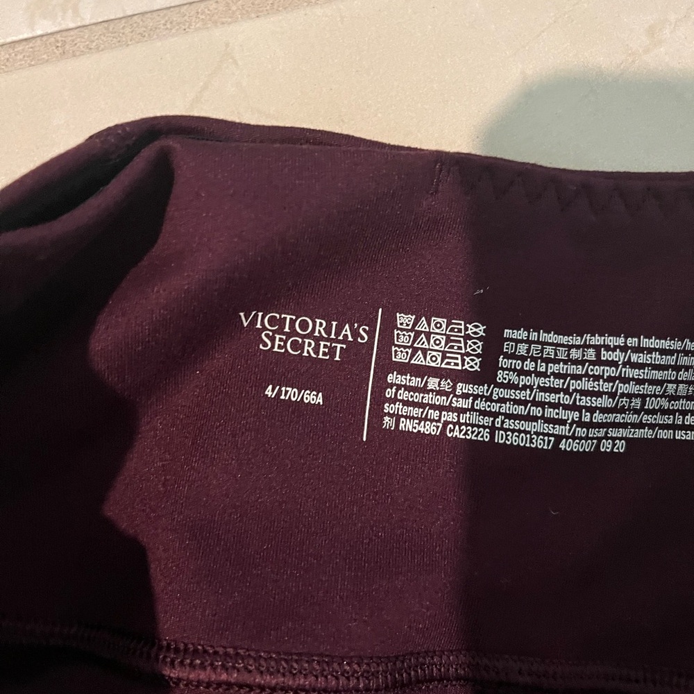 Victoria’s Secret Sz 4 purple leggings stretchy 563 - Picture 3 of 4